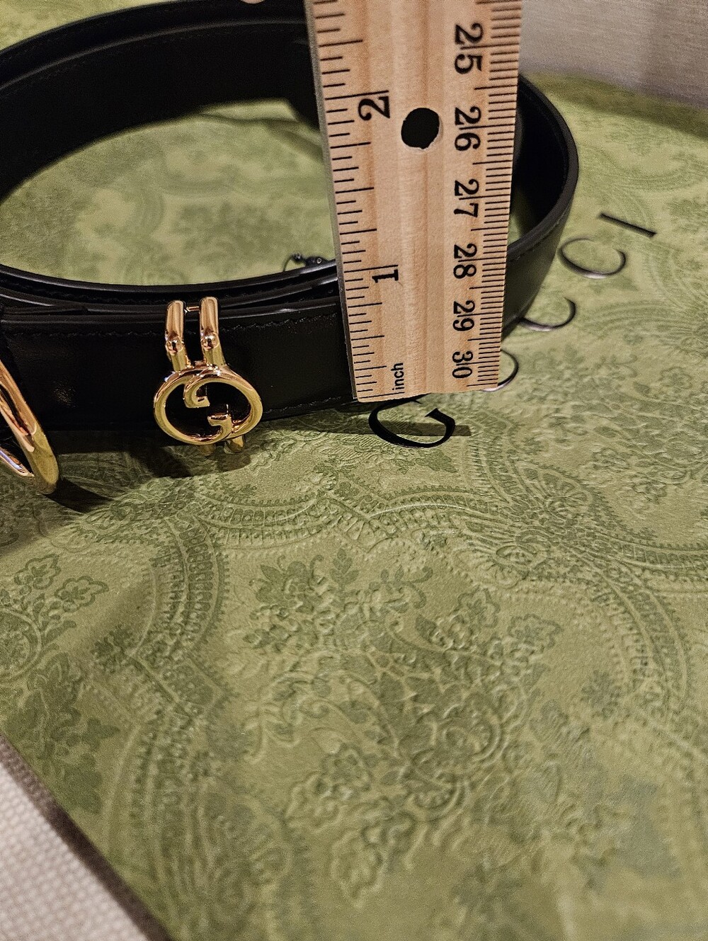 New Gucci Leather Belt Black Color size 105 - Picture 4 of 5